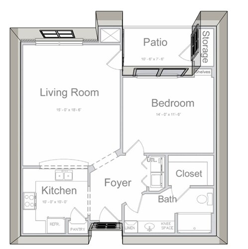 Unit 734 734 floor plan